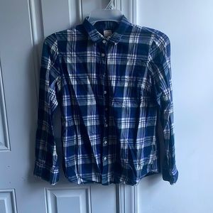 J.Crew Medium Flannel Navy/White